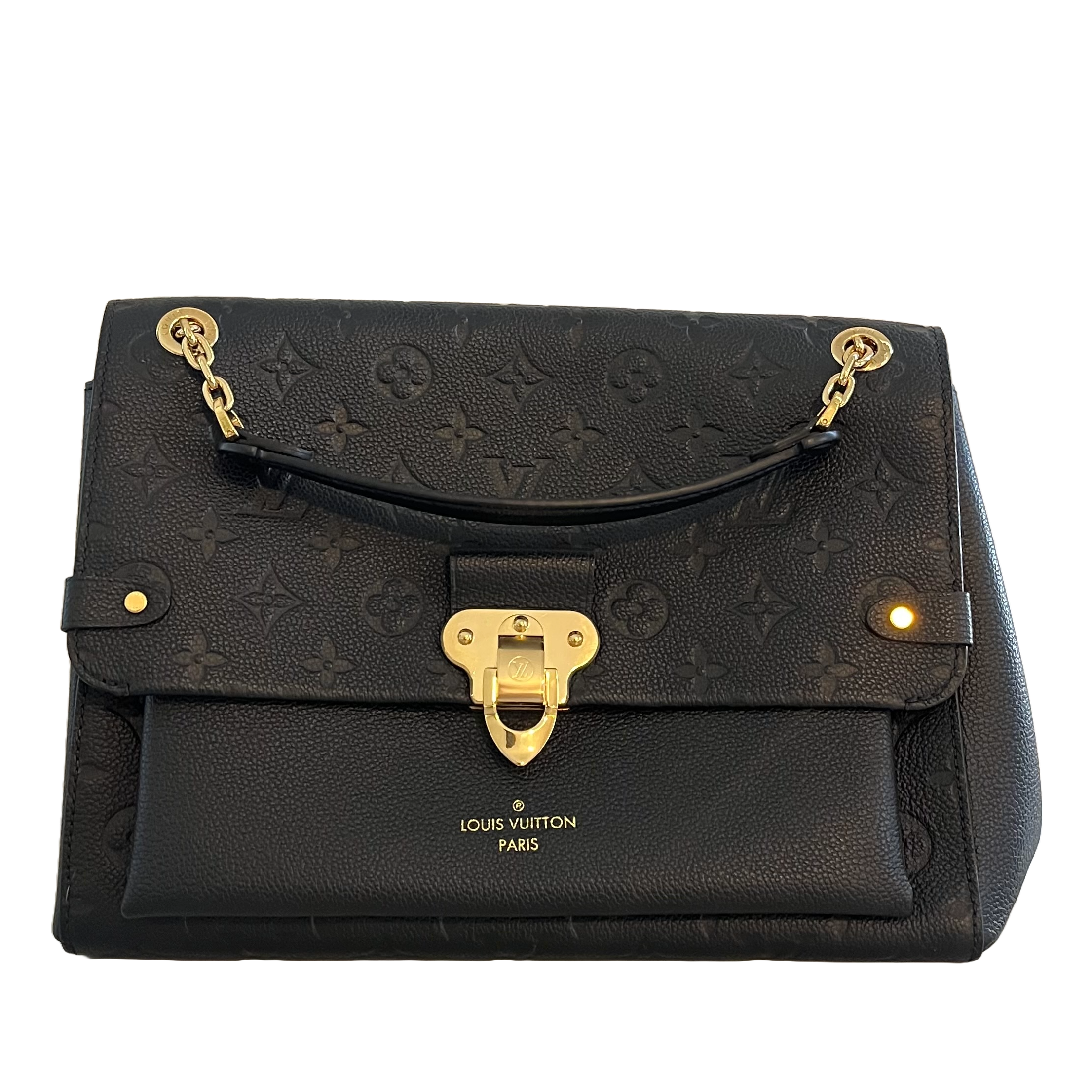 Louis Vuitton Vavin MM, Black Empreinte Leather