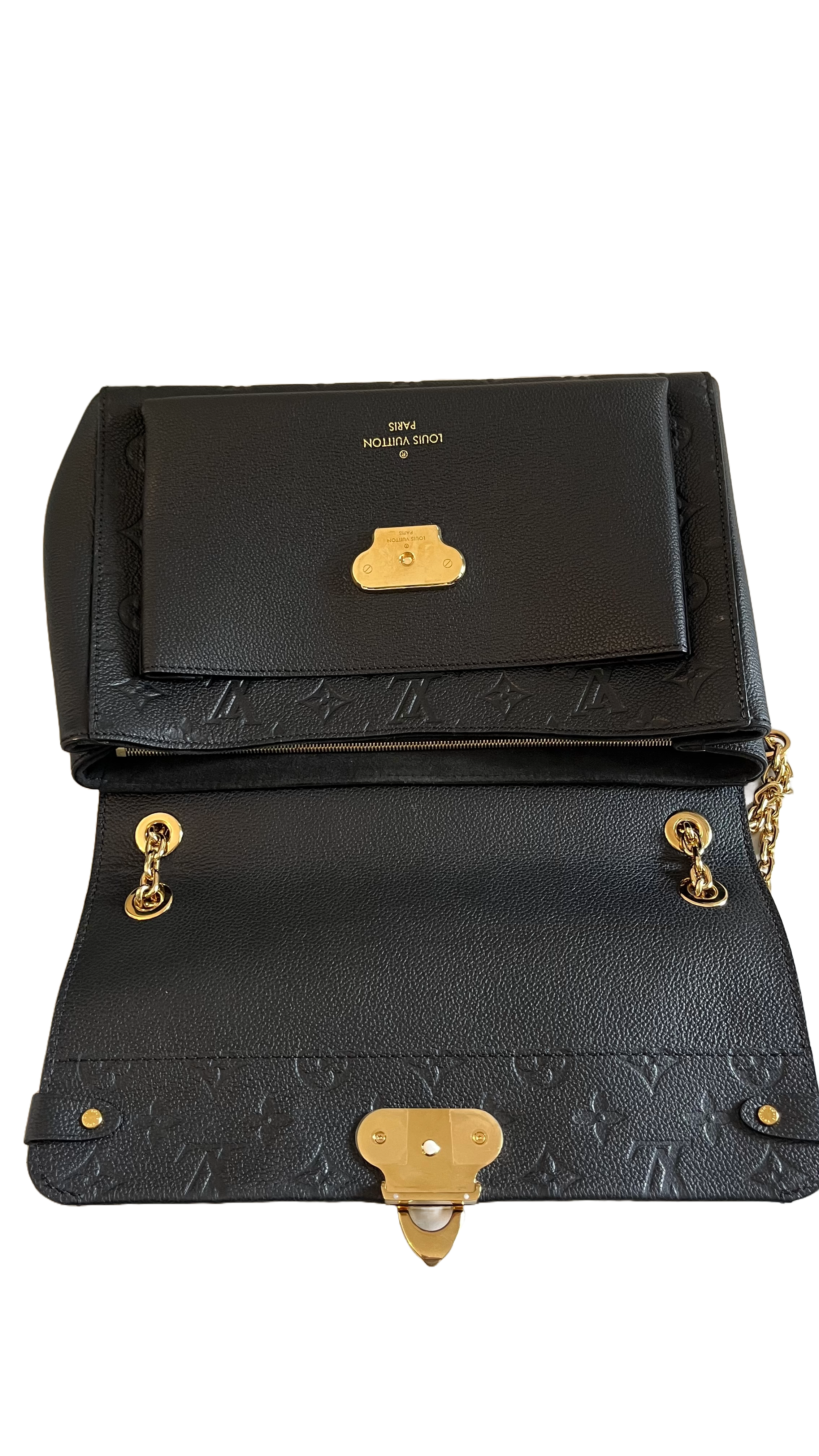 Louis Vuitton Vavin MM, Black Empreinte Leather