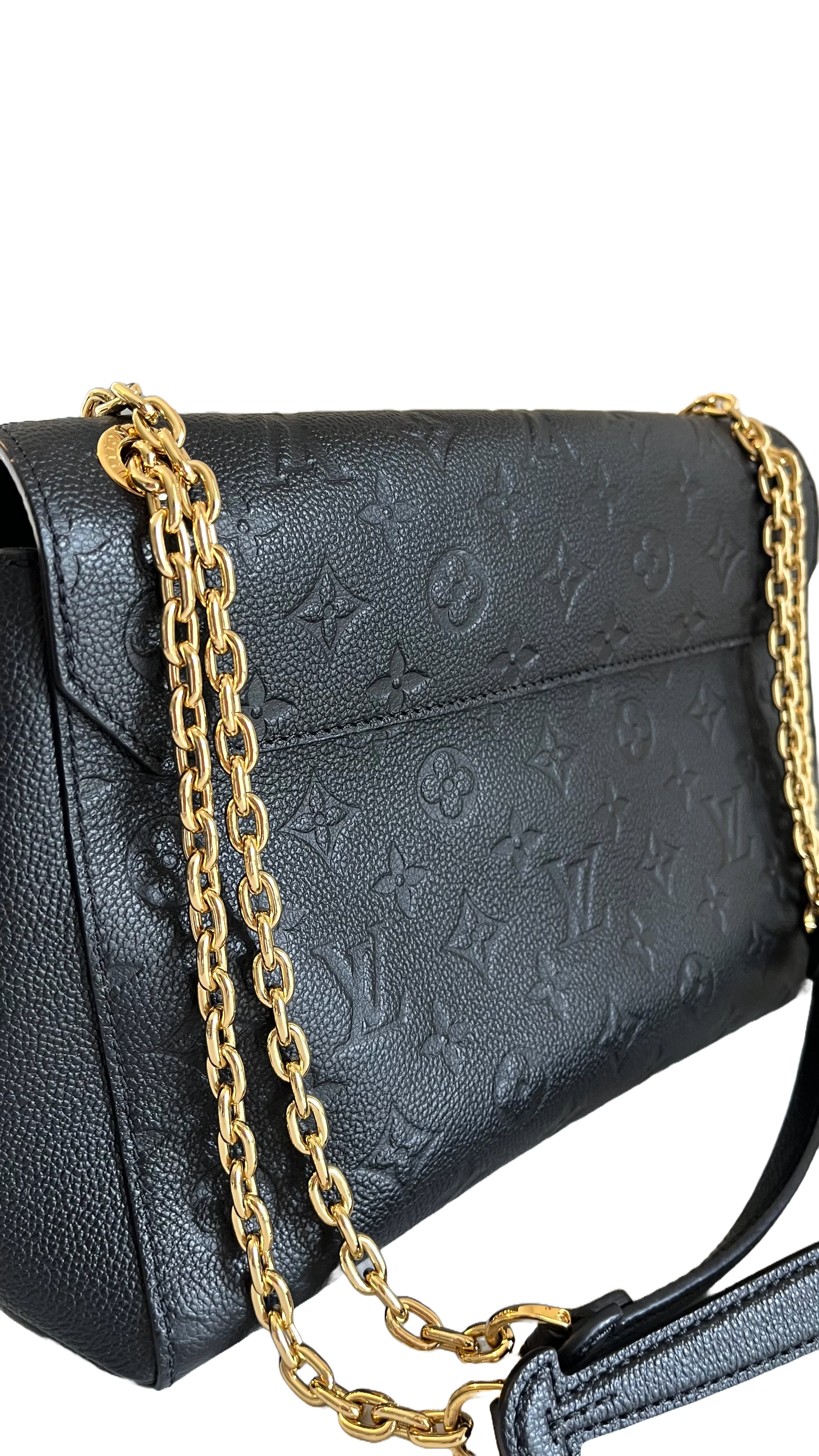 Louis Vuitton Vavin MM, Black Empreinte Leather